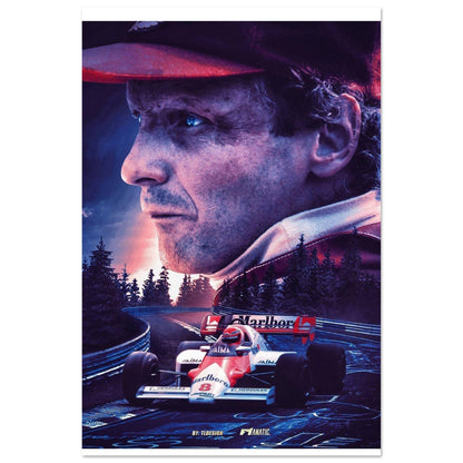 Niki Lauda - Premium Matte Paper Poster