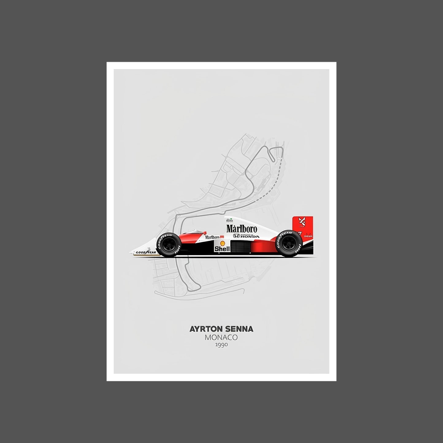 Ayrton Senna - Canvas Print