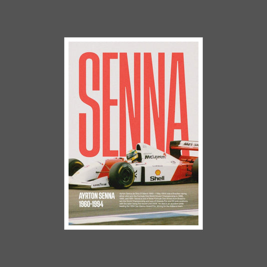 Ayrton Senna - Canvas Print