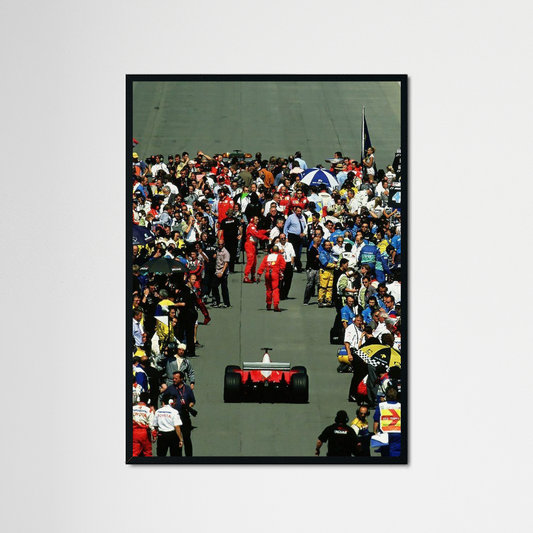 2002 US GP Ferrari Canvas Print