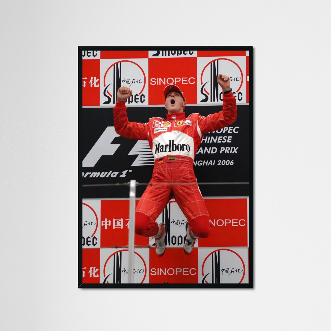 Michael Schumacher 2006 Chinese GP - Canvas Print