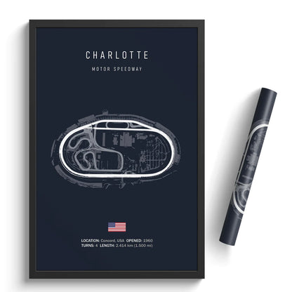 Charlotte Motor Speedway - Racetrack Canvas Print