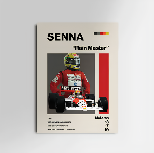 Ayrton Senna - Canvas Print