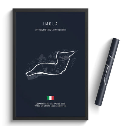 Autodromo Enzo e Dino Ferrari Imola - Racetrack Canvas Print