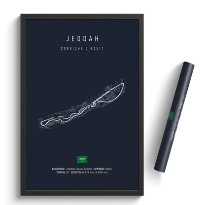 Jeddah Corniche Circuit - Racetrack Canvas Print