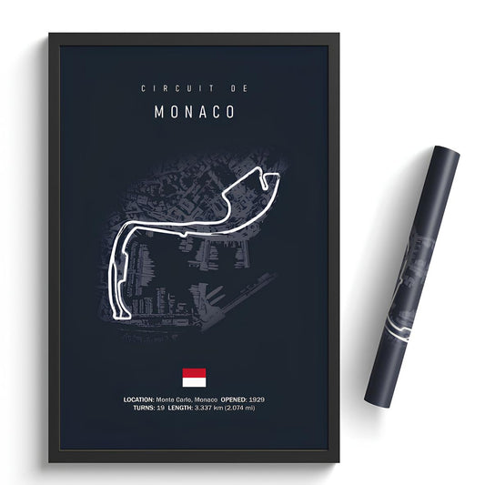 Circuit de Monaco - Racetrack Canvas Print