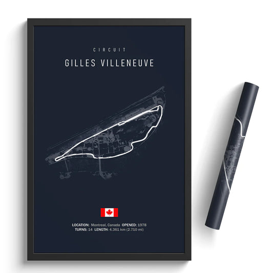 Circuit Gilles Villeneuve - Racetrack Canvas Print