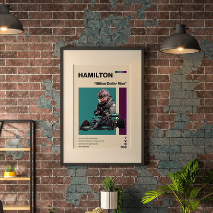 Lewis Hamilton - Canvas Print