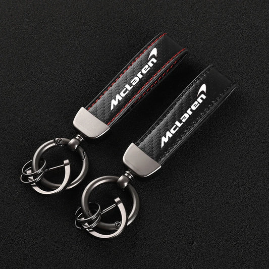 McLaren Leather car keychain