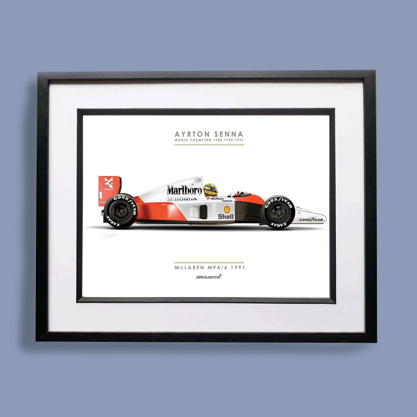 Ayrton Senna - Canvas Print