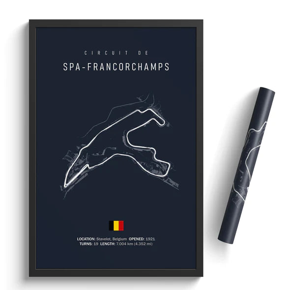 Circuit de Spa-Francorchamps - Racetrack Canvas Print