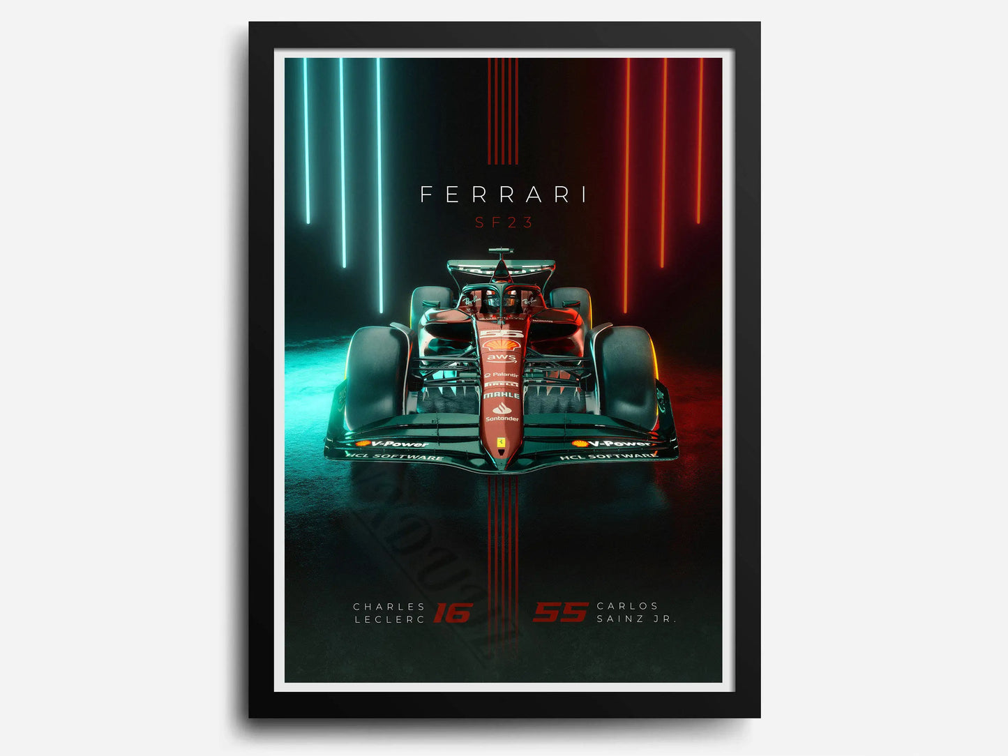 Ferrari Team - Canvas Print