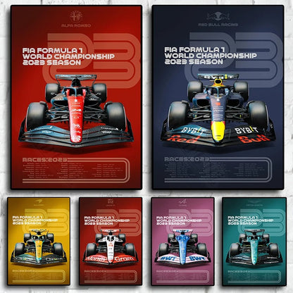 Red Bull Racing Team - Canvas Print