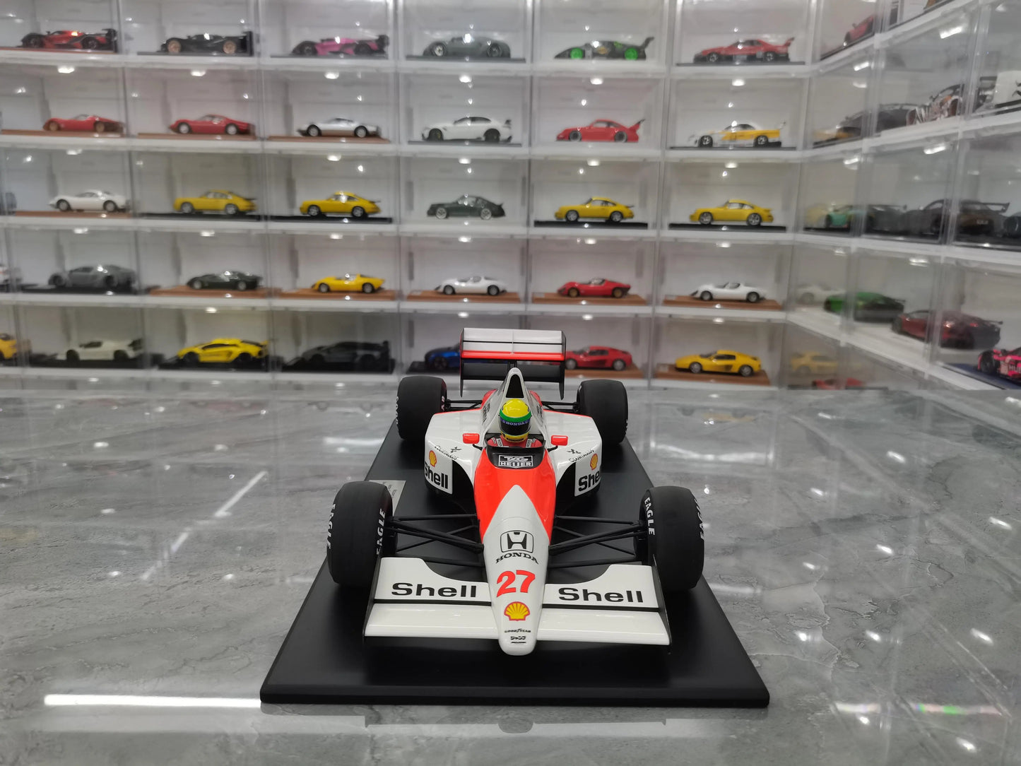 Minichamps 1:12 F1 McLaren MP4 5B Senna NO.27 Limited Edition Resin Metal Static Car Model Toy Gift