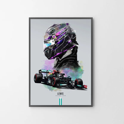 Lewis Hamilton - Canvas Print