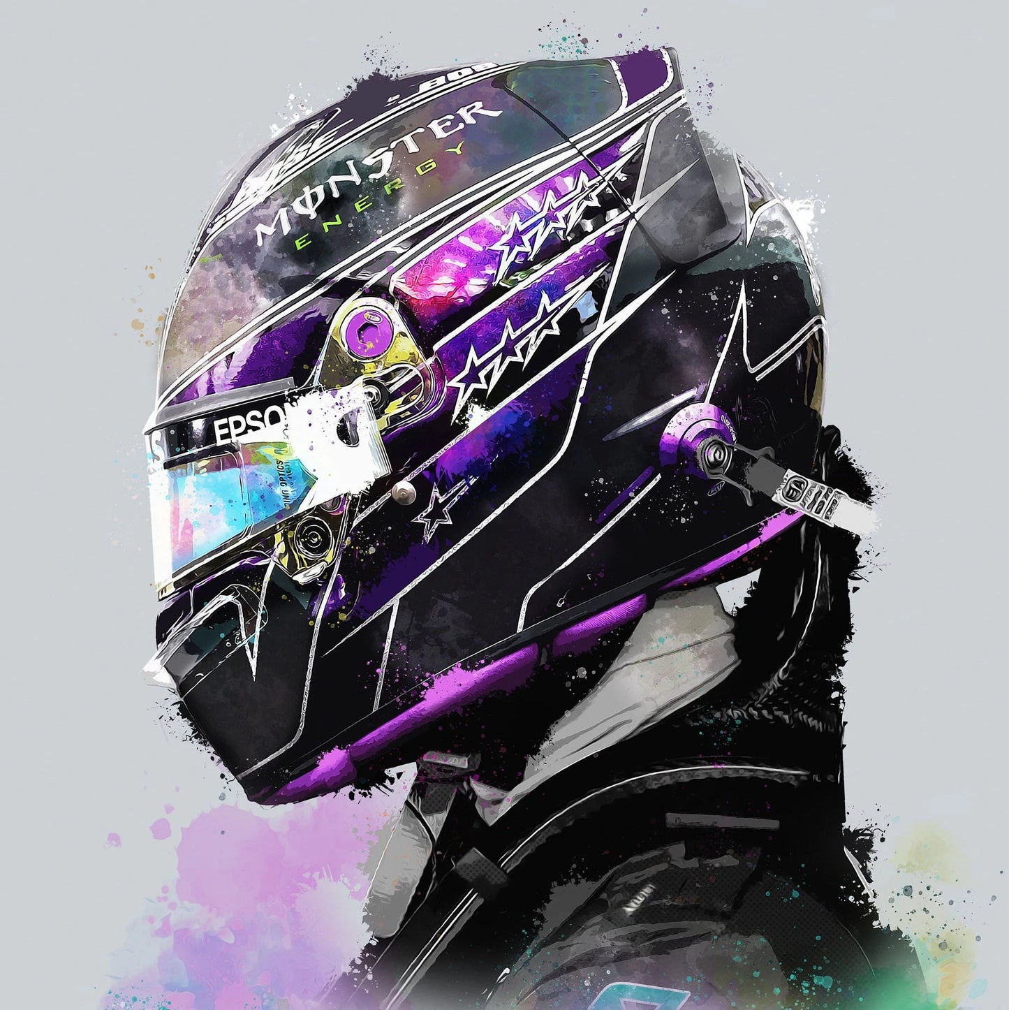 Lewis Hamilton - Canvas Print