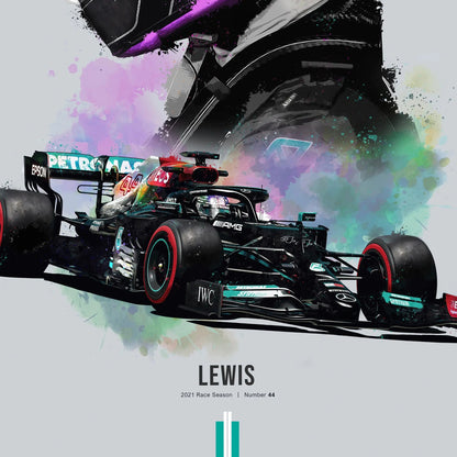 Lewis Hamilton - Canvas Print