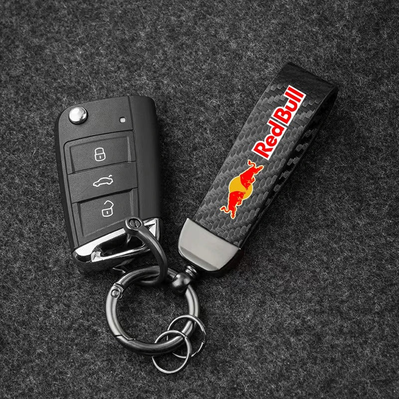 Red Bull Carbon fiber premium keychain