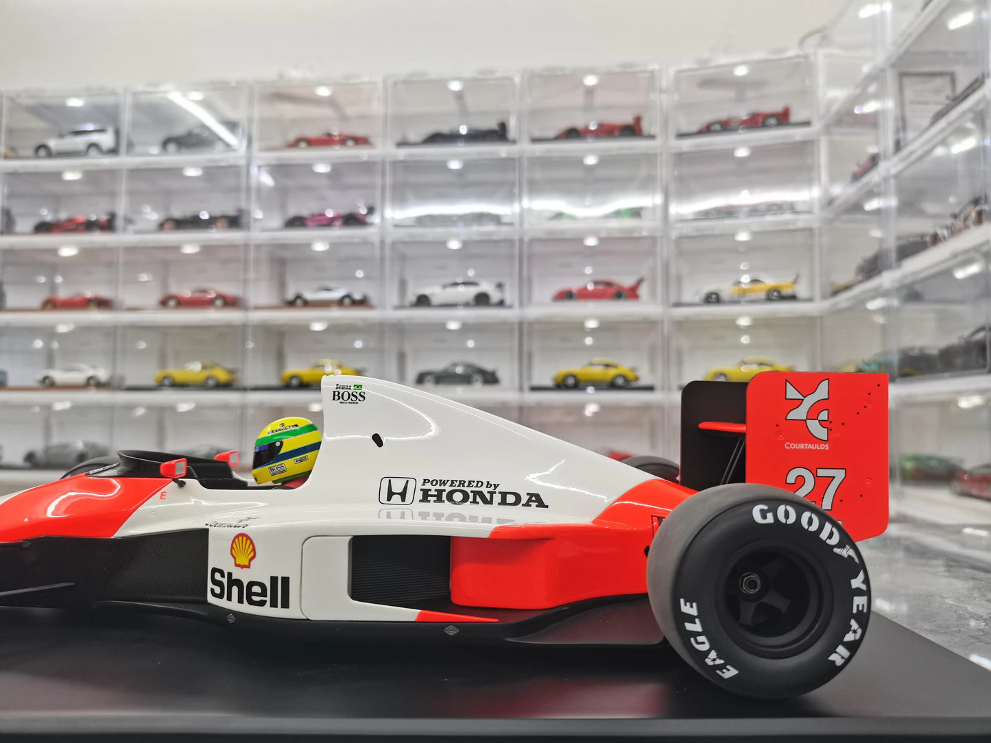 Minichamps 1:12 F1 McLaren MP4 5B Senna NO.27 Limited Edition Resin Metal Static Car Model Toy Gift