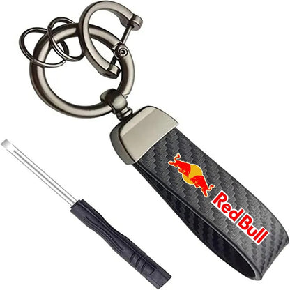 Red Bull Carbon fiber premium keychain