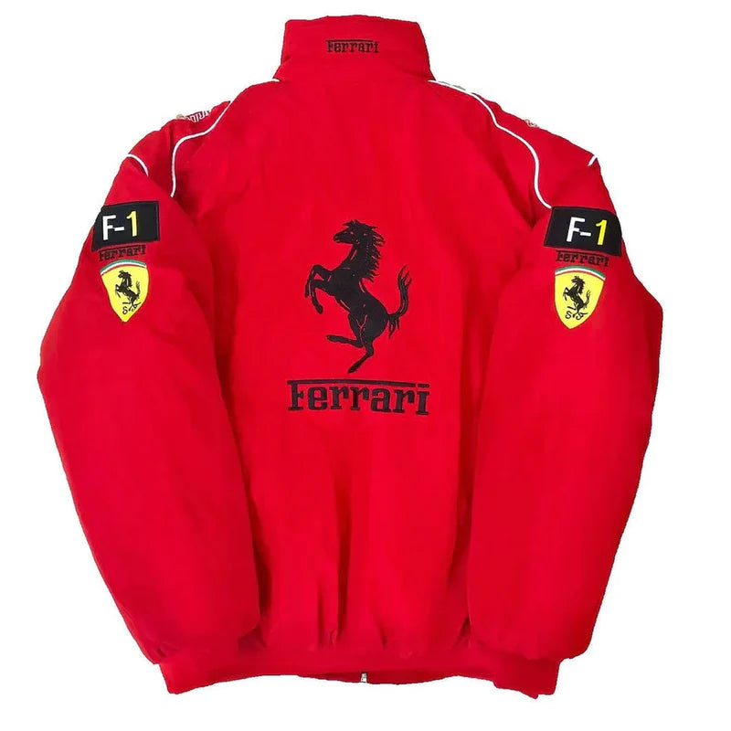 Vintage red 2025 ferrari jacket