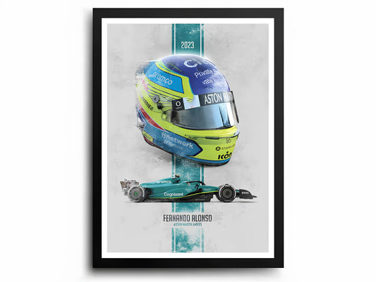 Fernando Alonso - Canvas Print