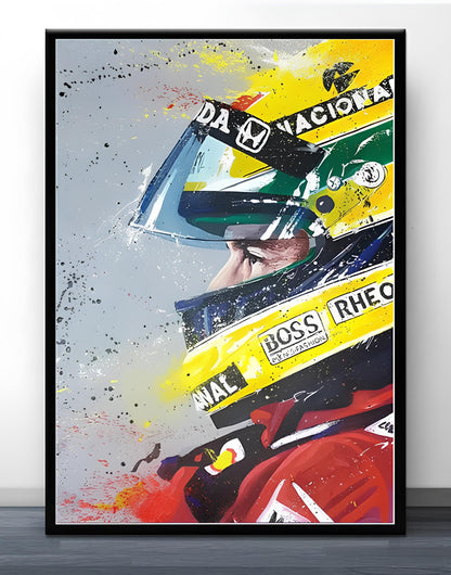 Ayrton Senna - Canvas Print