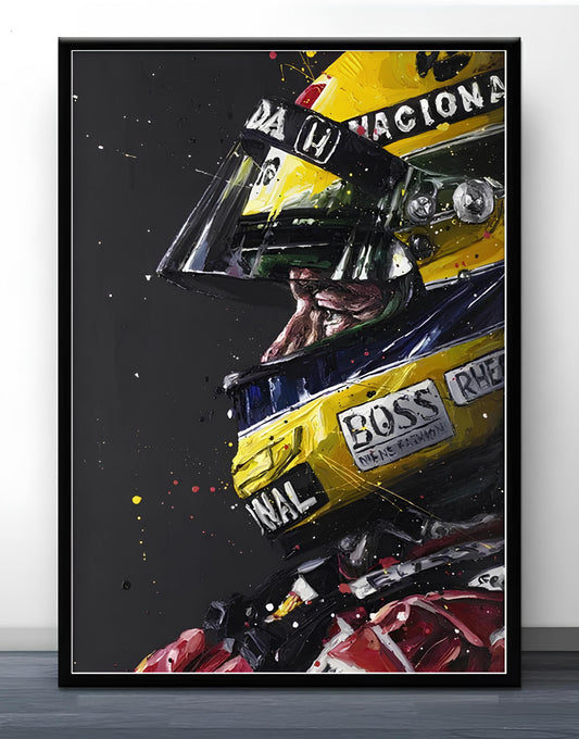 Ayrton Senna - Canvas Print