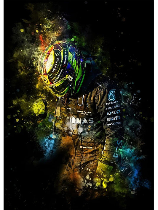 Lewis Hamilton - Canvas Print